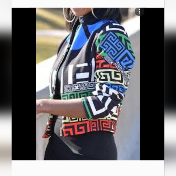 SHEIN Cropped Colorful Lined Jacket - Picture 9 of 15